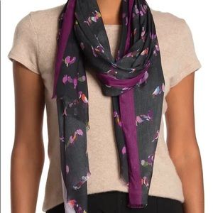 NEW!!Kate Spade New York Love Birds Oblong Scarf